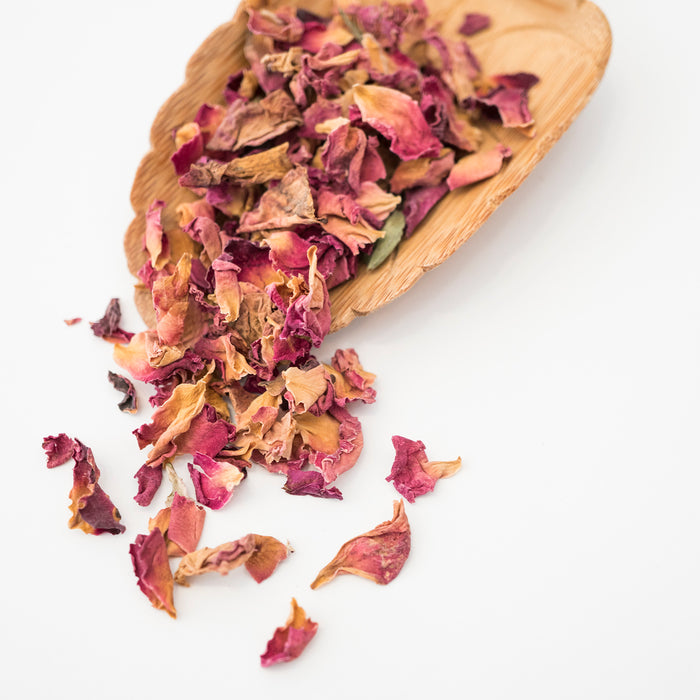 Organic Rose Petals for Tea 1 lb | Happy Earth Tea